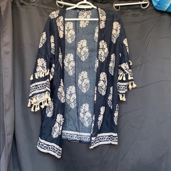 Dark blue pool or beach coverup. - Picture 1 of 2